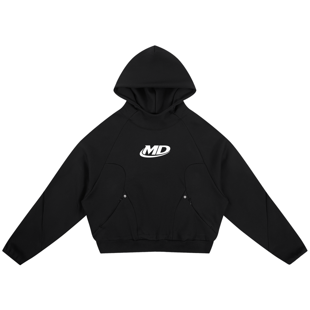 Move Different Curved Panel Raglan Hoodie