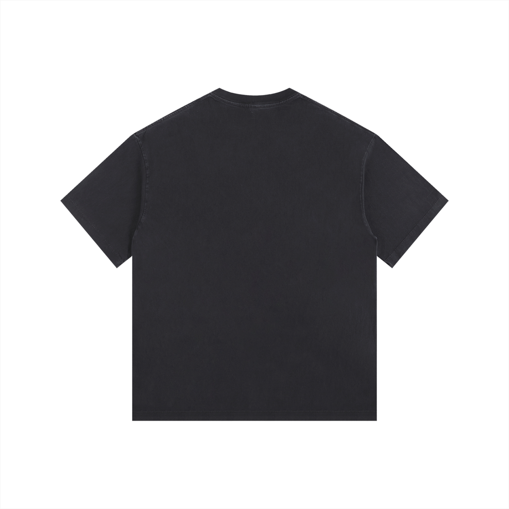 Rhodes Basketball Graphic Vintage Washed Oversized Cotton T-Shirt