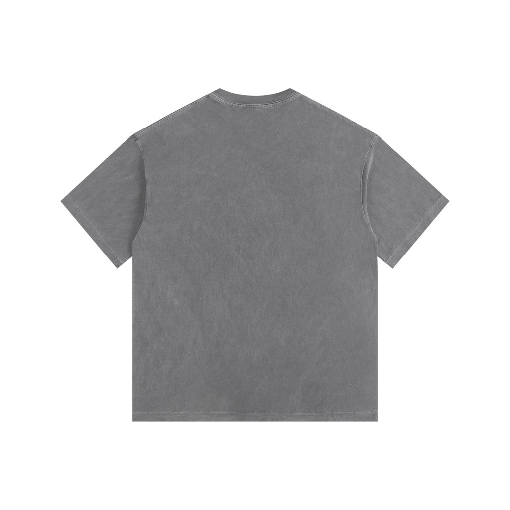 Rhodes Basketball Graphic Vintage Washed Oversized Cotton T-Shirt
