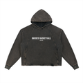 Rhodes Basketball Vintage Washed Frayed-Hem Hoodie