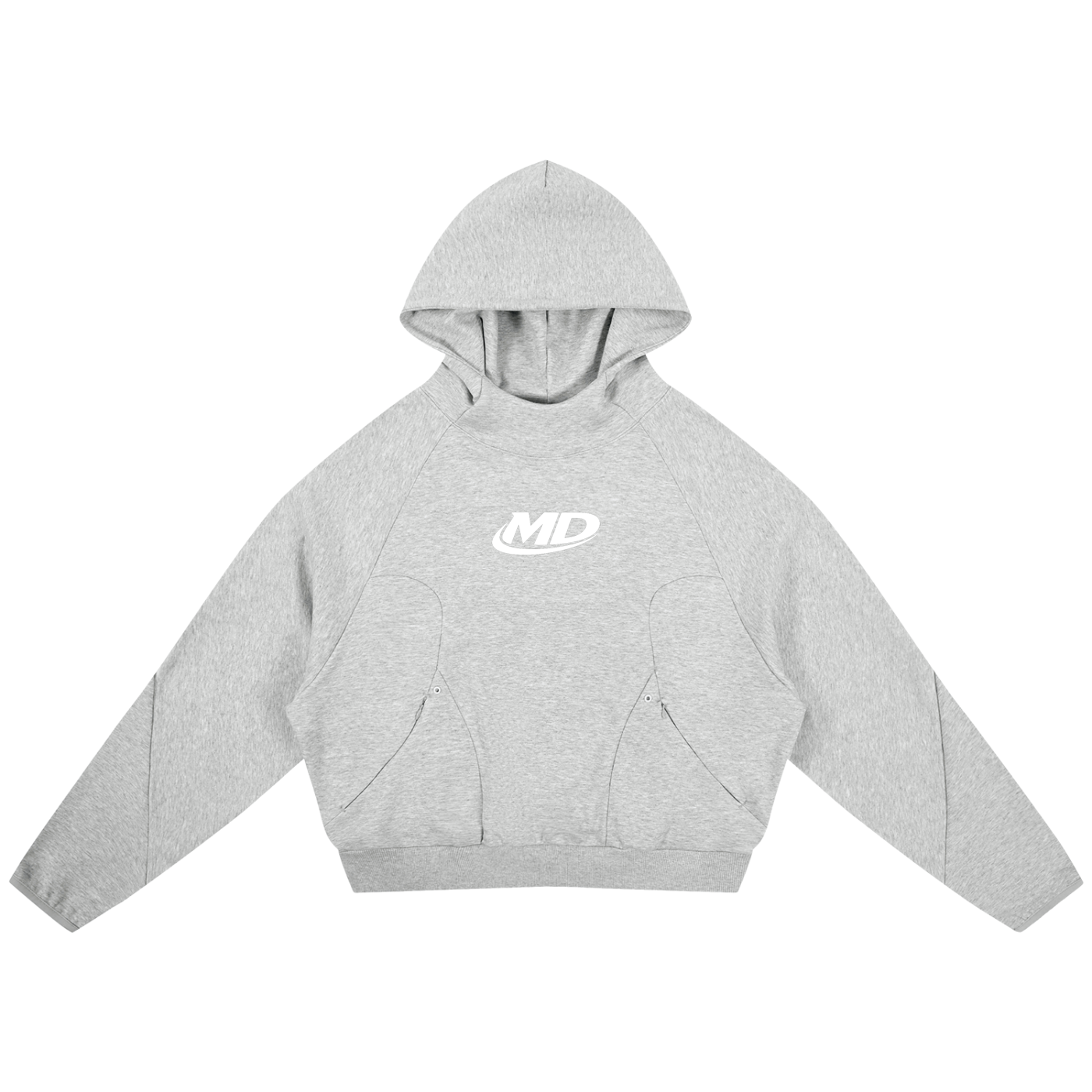 Move Different Curved Panel Raglan Hoodie